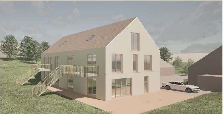 Aussenansicht Aussenansicht - Erdgeschosswohnung in 79592 Fischingen mit 83m² kaufen