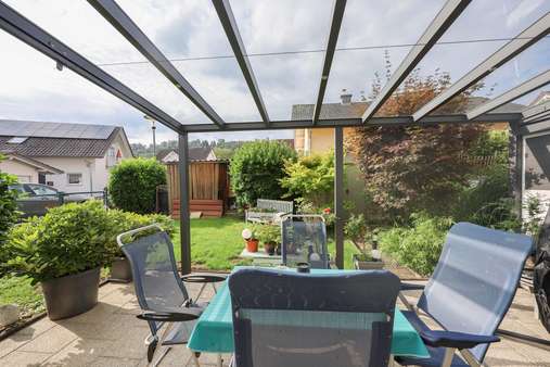 Terrasse Südseite Terrasse Südseite - Doppelhaushälfte in 79585 Steinen mit 118m² kaufen