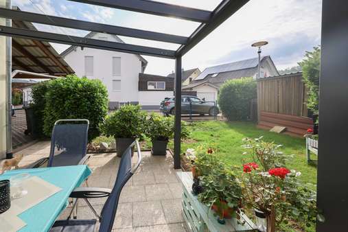 Terrasse Südseite/ Garten Terrasse Südseite/ Garten - Doppelhaushälfte in 79585 Steinen mit 118m² kaufen