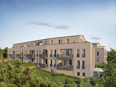 Seitenansicht Ost - Appartement in 79379 Müllheim mit 80m² kaufen