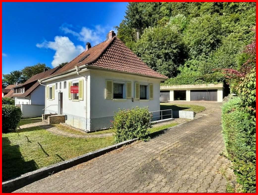 Blick Gebäude Straßenseits - Einfamilienhaus in 79761 Waldshut-Tiengen mit 89m² kaufen