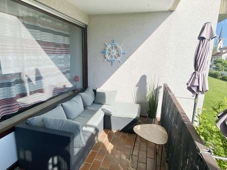 Sitzecke auf dem Balkon - Etagenwohnung in 78351 Bodman-Ludwigshafen mit 65m² kaufen