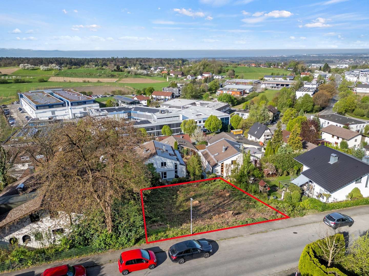 Ansicht von der Straße - Grundstück in 88069 Tettnang mit 786m² kaufen