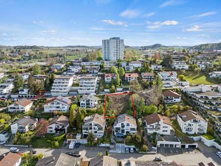 Sicht auf beide Flurstücke - Grundstück in 88069 Tettnang mit 786m² kaufen