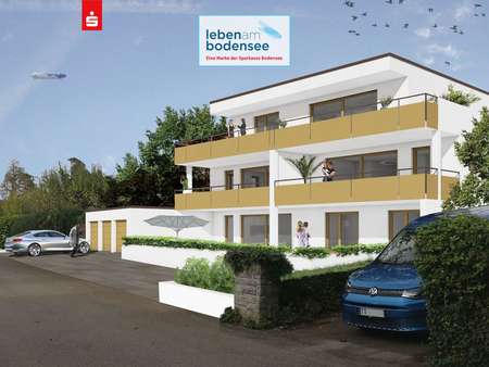 Visualisierung Neubauprojekt Holzhaldenstrasse - Etagenwohnung in 88069 Tettnang mit 72m² kaufen
