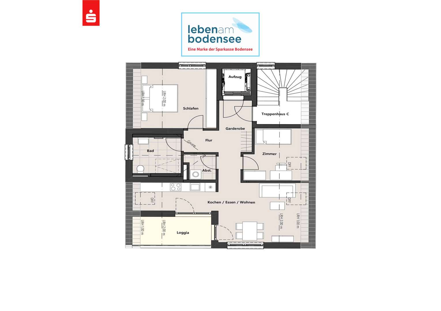 Wohnung 10 - DG Haus C Wohnung 10 - DG Haus C - Dachgeschosswohnung in 88085 Langenargen mit 66m² kaufen