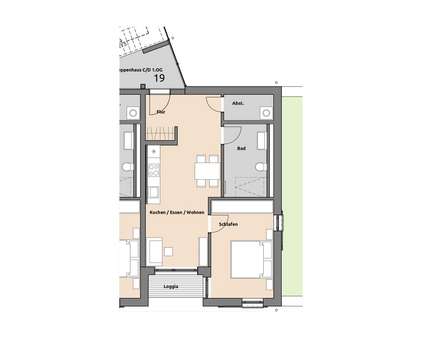 Grundriss Wohnung C23 3.OG Grundriss Wohnung C23 3.OG - Etagenwohnung in 88069 Tettnang mit 51m² kaufen