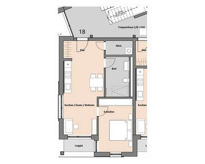Grundriss Wohnung 2. OG C20 - Etagenwohnung in 88069 Tettnang mit 51m² kaufen