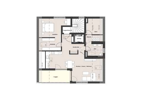 Wohnung 4 - DG Haus A - Dachgeschosswohnung in 88085 Langenargen mit 80m² kaufen