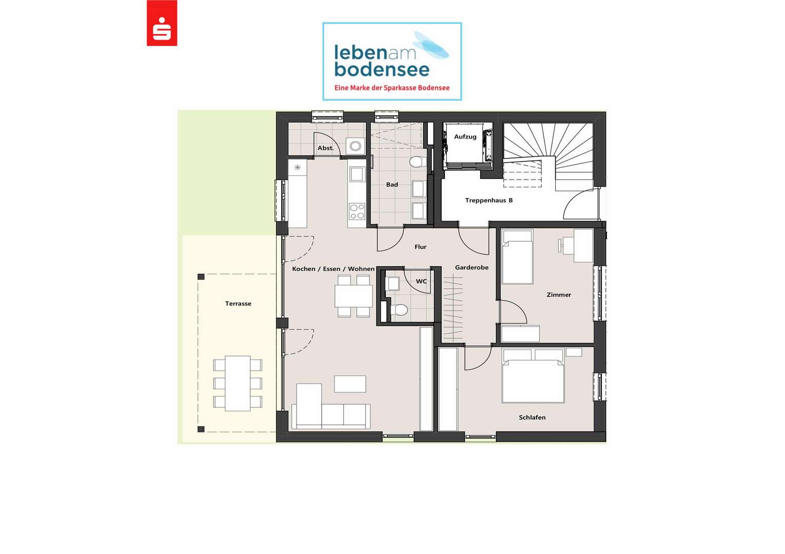 Wohnung 5 - EG Haus B Wohnung 5 - EG Haus B - Erdgeschosswohnung in 88085 Langenargen mit 94m² kaufen