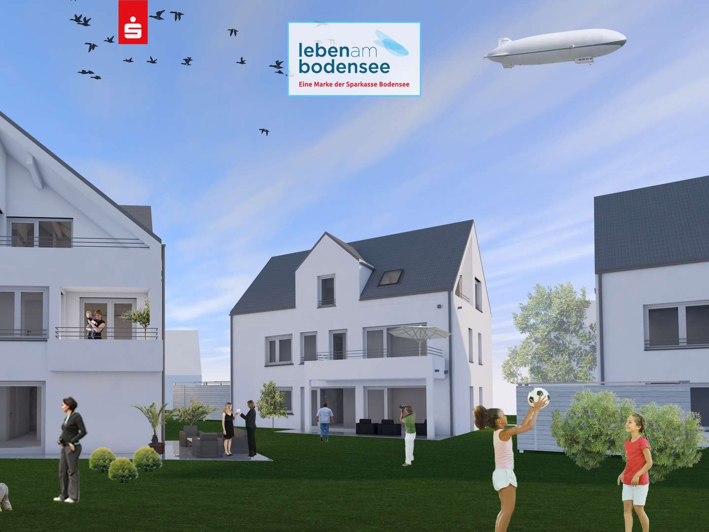 Visualisierung Neubauprojekt - Etagenwohnung in 88085 Langenargen mit 90m² kaufen