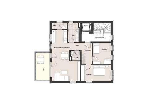 Wohnung 6 - 1.OG Haus B - Etagenwohnung in 88085 Langenargen mit 90m² kaufen