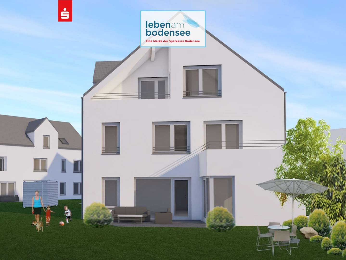 Visualisierung Neubauprojekt - Etagenwohnung in 88085 Langenargen mit 88m² kaufen