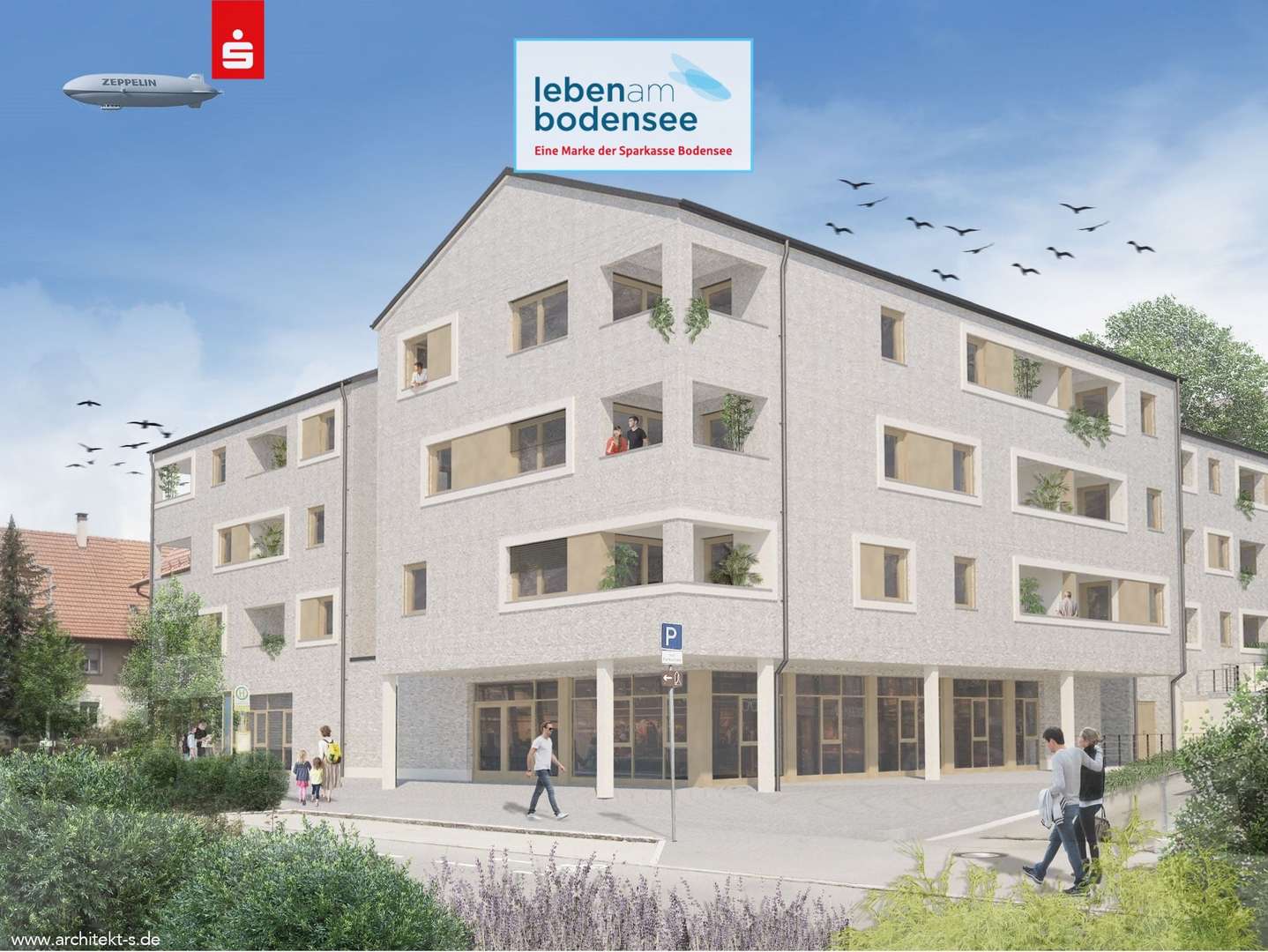 Visualisierung Gewerbeeinheit Visualisierung Gewerbeeinheit - Büro in 88069 Tettnang mit 313m² kaufen