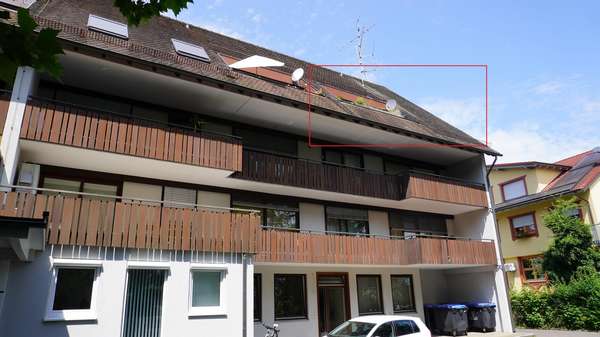 Ansicht Rückseite - Dachgeschosswohnung in 88690 Uhldingen-Mühlhofen mit 97m² kaufen