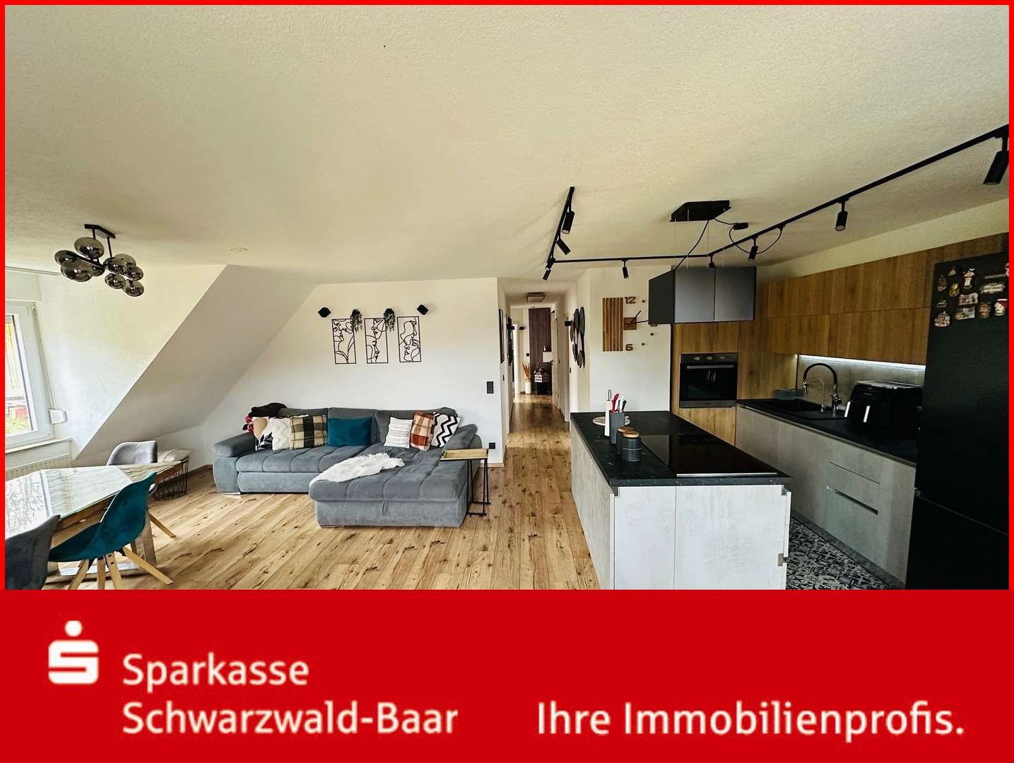 Wohnen/Essen/Küche - Etagenwohnung in 78078 Niedereschach mit 84m² kaufen