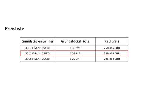 Preisliste Marbental, 55-27, Stand 18.04.20241 - Grundstück in 78089 Unterkirnach mit 1395m² kaufen