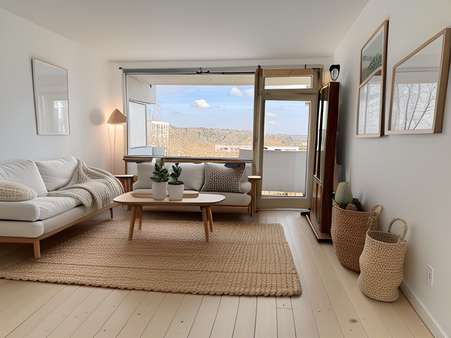 Wohnzimmer Eirichtungsbeispiel Wohnzimmer Eirichtungsbeispiel - Etagenwohnung in 85354 Freising mit 72m² kaufen
