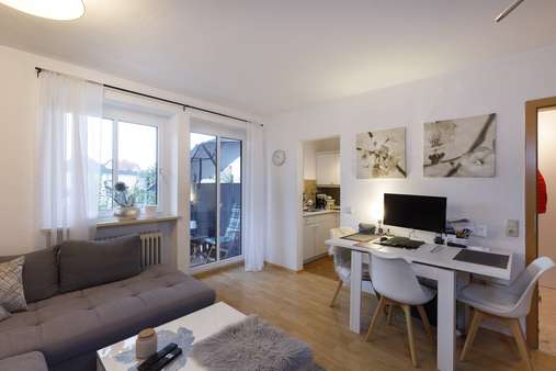 Wohn- und Essbereich - Erdgeschosswohnung in 85356 Freising, Neustift mit 41m² kaufen