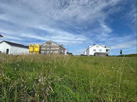 Blick vom Grundstücksende im Süden nach Norden - Grundstück in 85408 Gammelsdorf mit 603m² kaufen
