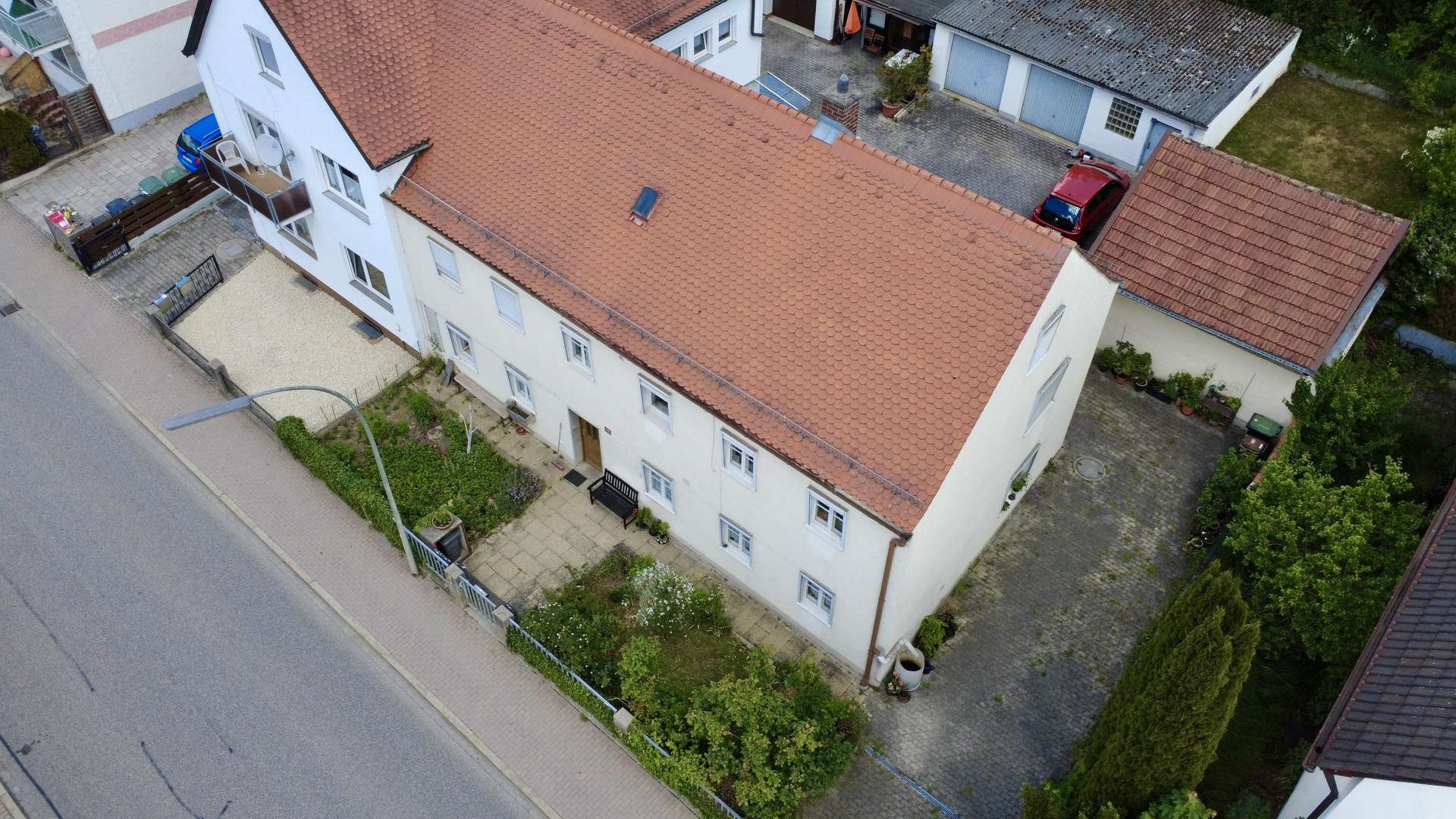 Luftbild Vorne - Doppelhaushälfte in 85354 Freising mit 184m² kaufen
