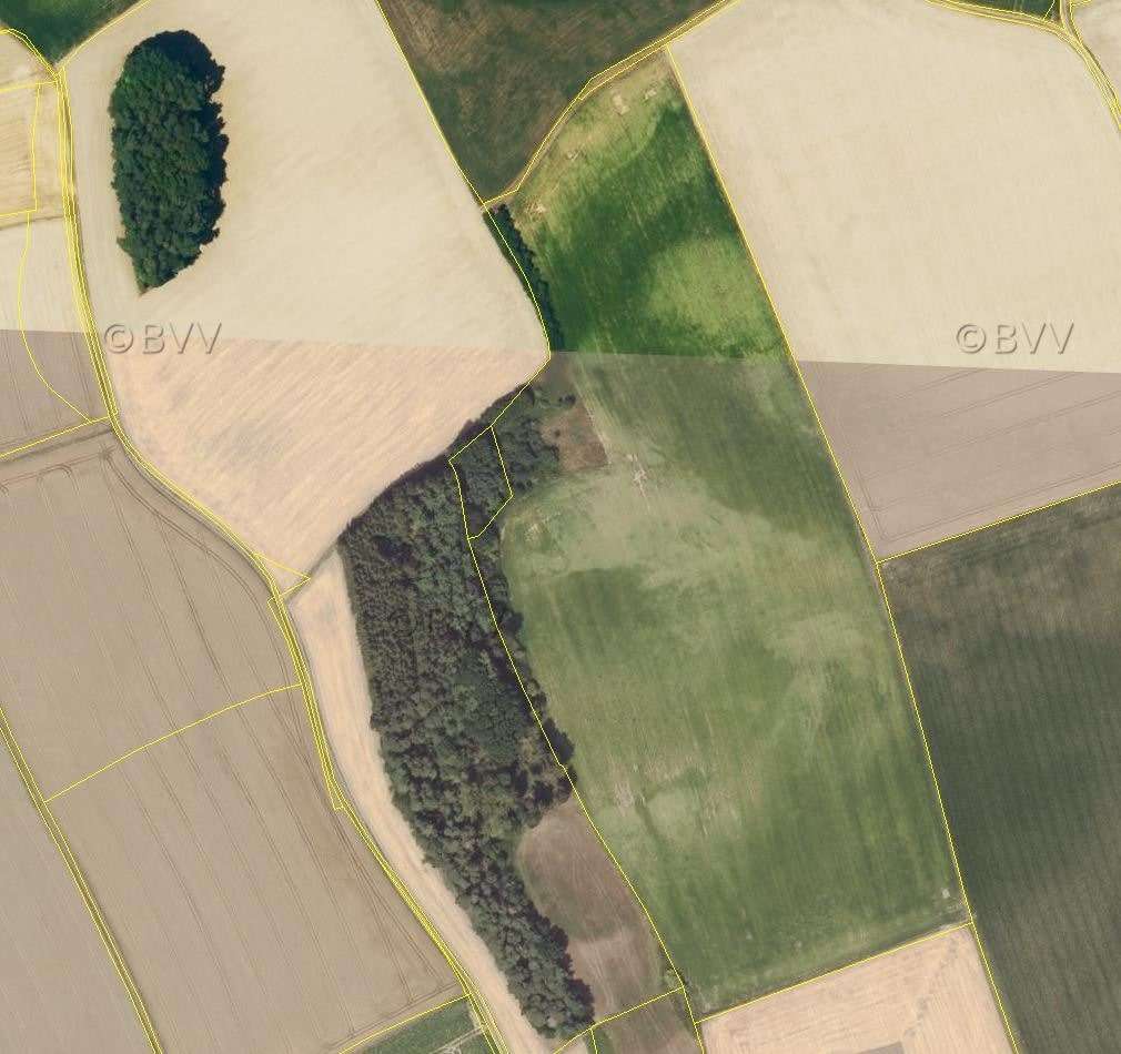 Luftbild mit Flurgrenzen - Grundstück in 85411 Hohenkammer mit 56215m² kaufen