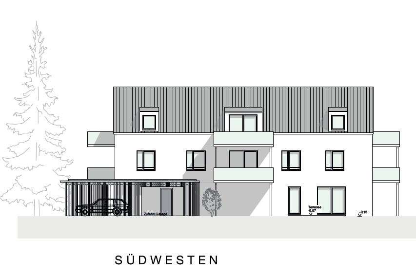 Südwestansicht - Mehrfamilienhaus in 82194 Gröbenzell mit 460m² kaufen
