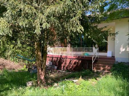 Blick auf die Loggia - Einfamilienhaus in 85354 Freising mit 150m² kaufen