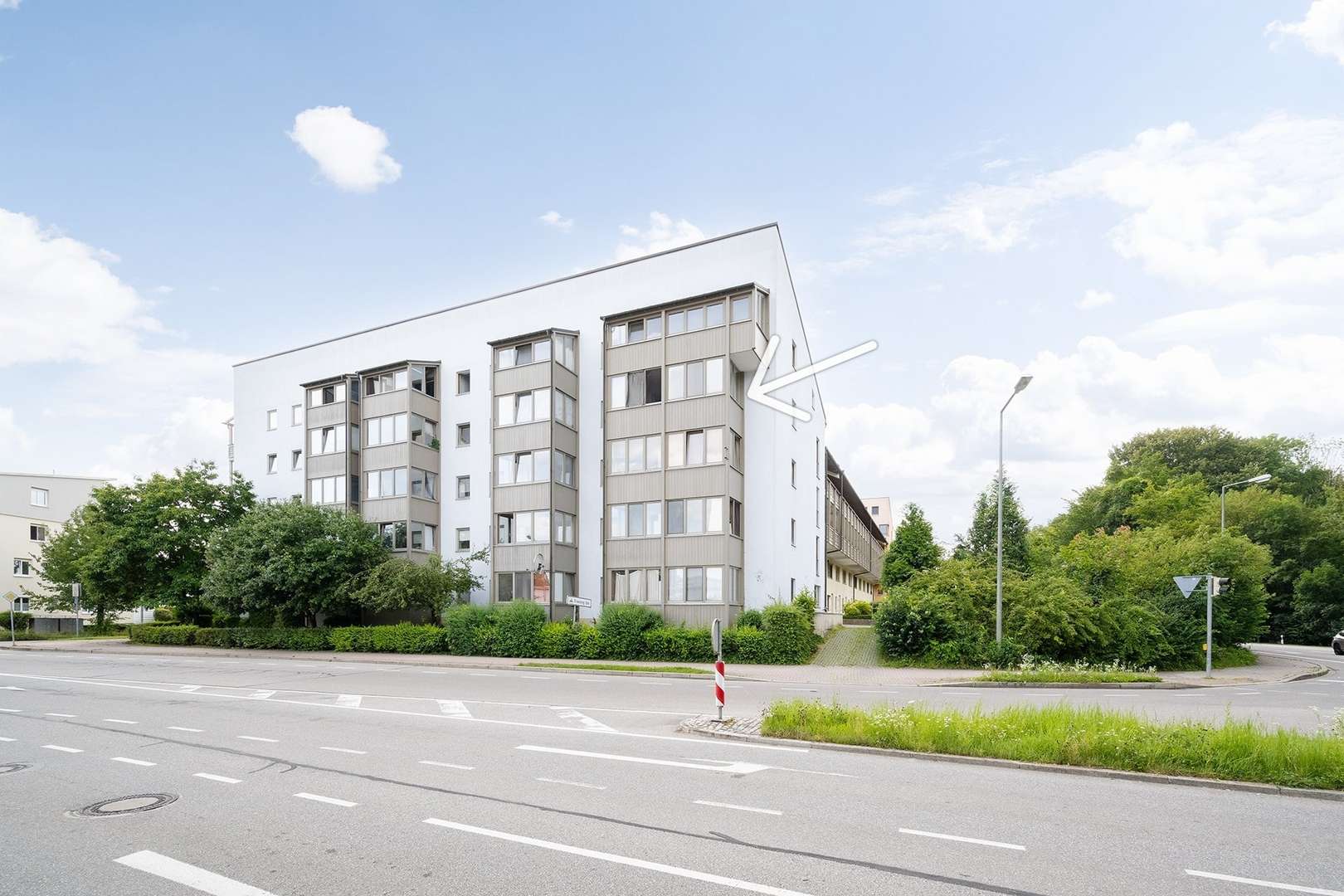 Hausansicht Osten - Etagenwohnung in 85356 Freising mit 27m² kaufen