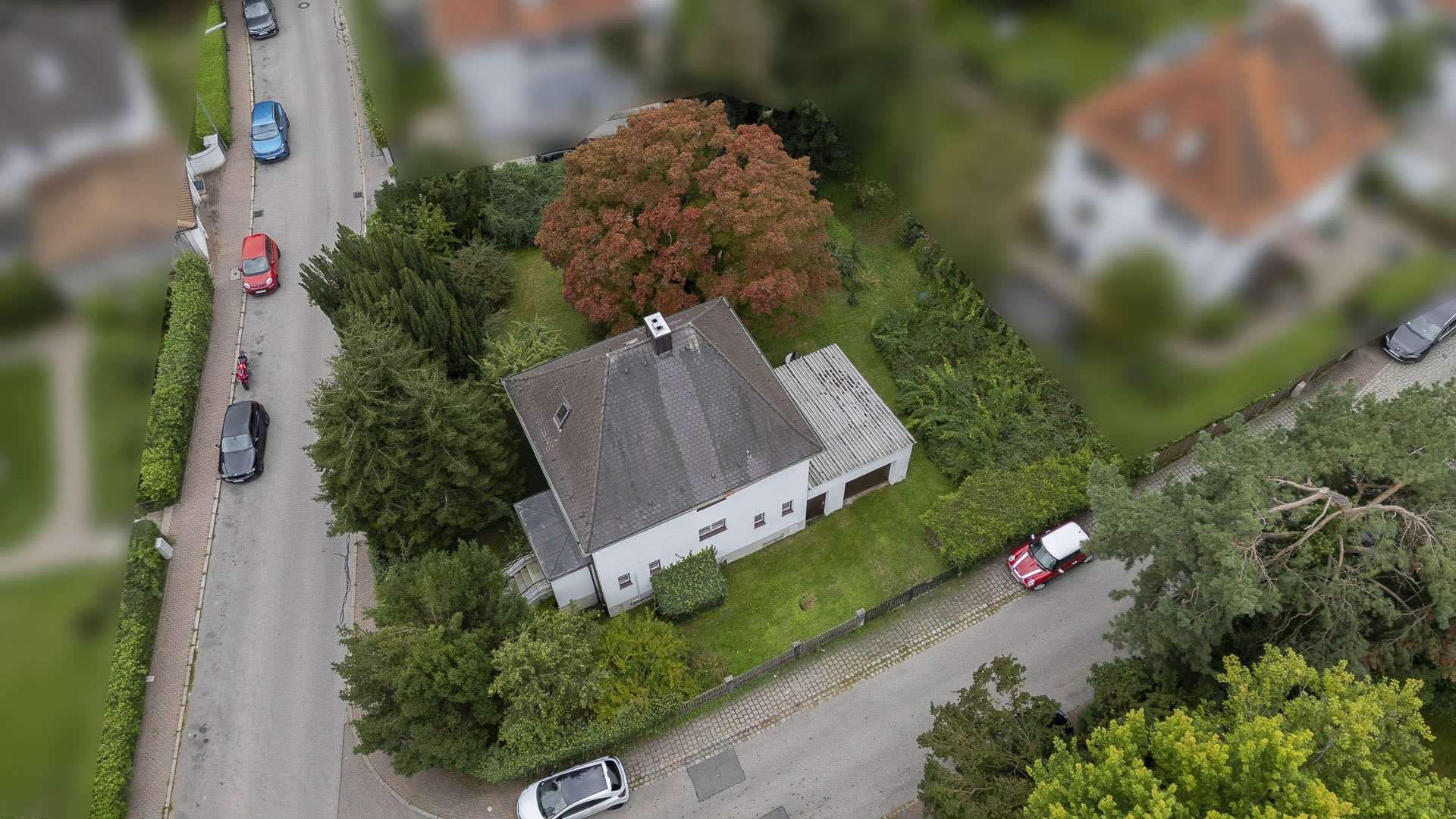 Blick von oben - Grundstück in 85356 Freising mit 800m² kaufen