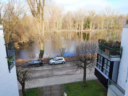 Ausblick vom Esszimmer - Etagenwohnung in 85757 Karlsfeld mit 101m² kaufen