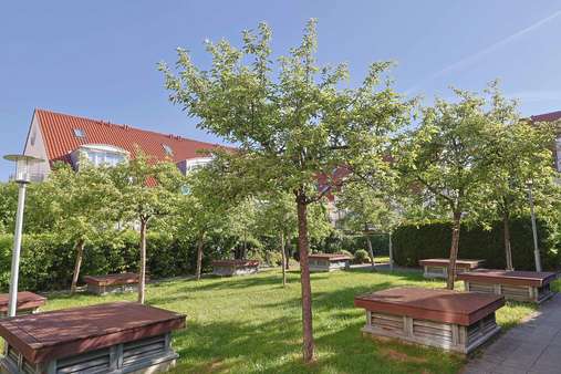 Blick in den Innenhof - Maisonette-Wohnung in 85229 Markt Indersdorf mit 52m² kaufen