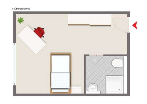 1. Obergeschoss - Etagenwohnung in 85221 Dachau mit 24m² kaufen