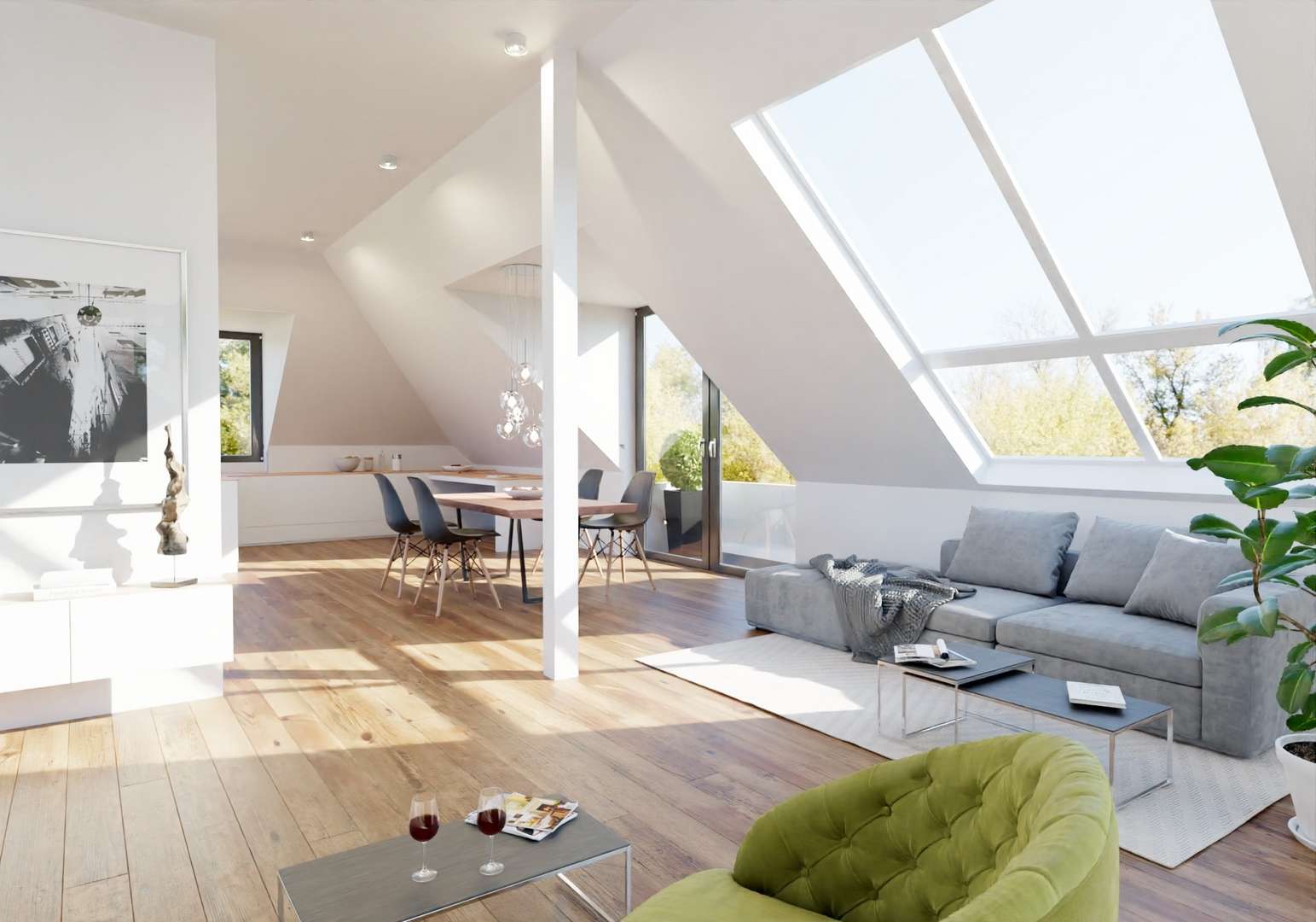 Wohnbeispiel Wohnung 21 - Dachgeschosswohnung in 81476 München mit 51m² kaufen