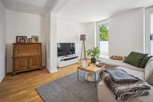 Wohnzimmer - Penthouse-Wohnung in 84144 Geisenhausen mit 111m² kaufen