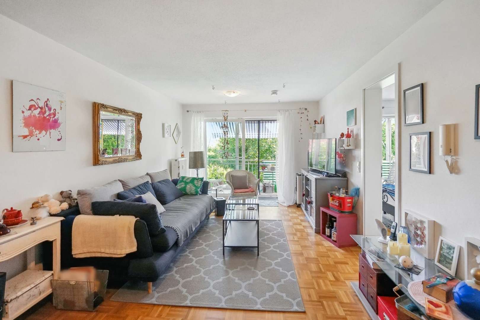 Wohnzimmer Wohnzimmer - Etagenwohnung in 85399 Hallbergmoos mit 58m² kaufen