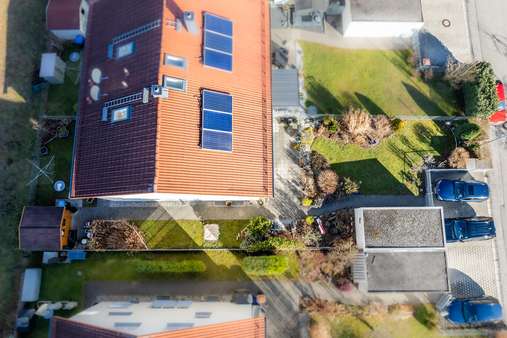 Grundstück, Vogelperspektive - Doppelhaushälfte in 86926 Greifenberg mit 165m² kaufen