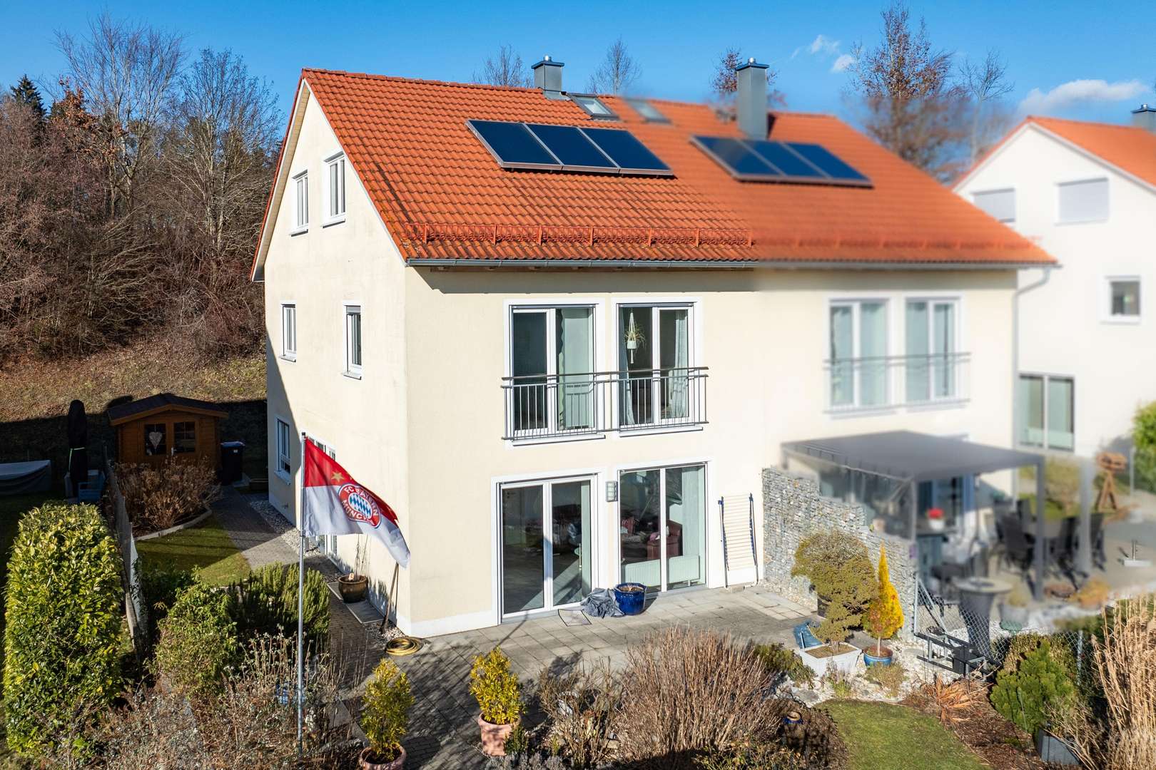 Südwestansicht - Doppelhaushälfte in 86926 Greifenberg mit 165m² kaufen
