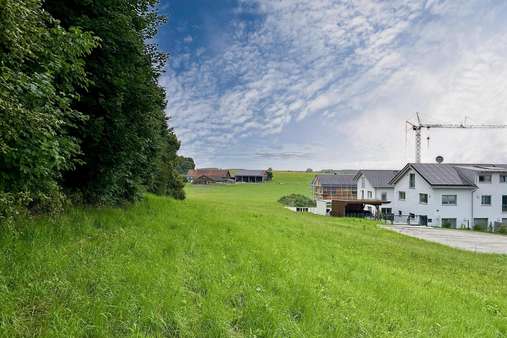 Blick auf die Grundstücke Blick auf die Grundstücke - Grundstück in 86946 Vilgertshofen mit 643m² kaufen