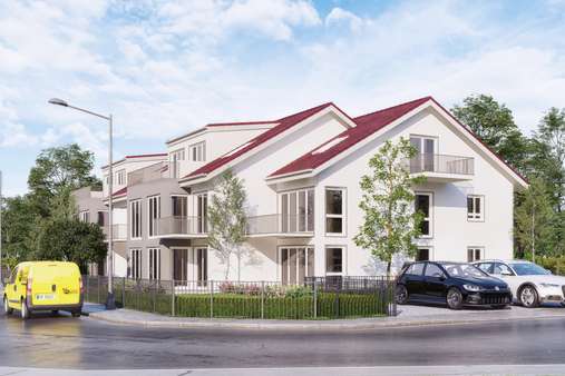 3D Süd-Westansicht - Wohnung in 86899 Landsberg mit 60m² kaufen