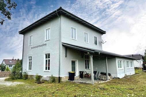 Ansicht Terrasse Ansicht Terrasse - Zweifamilienhaus in 86947 Weil mit 193m² kaufen