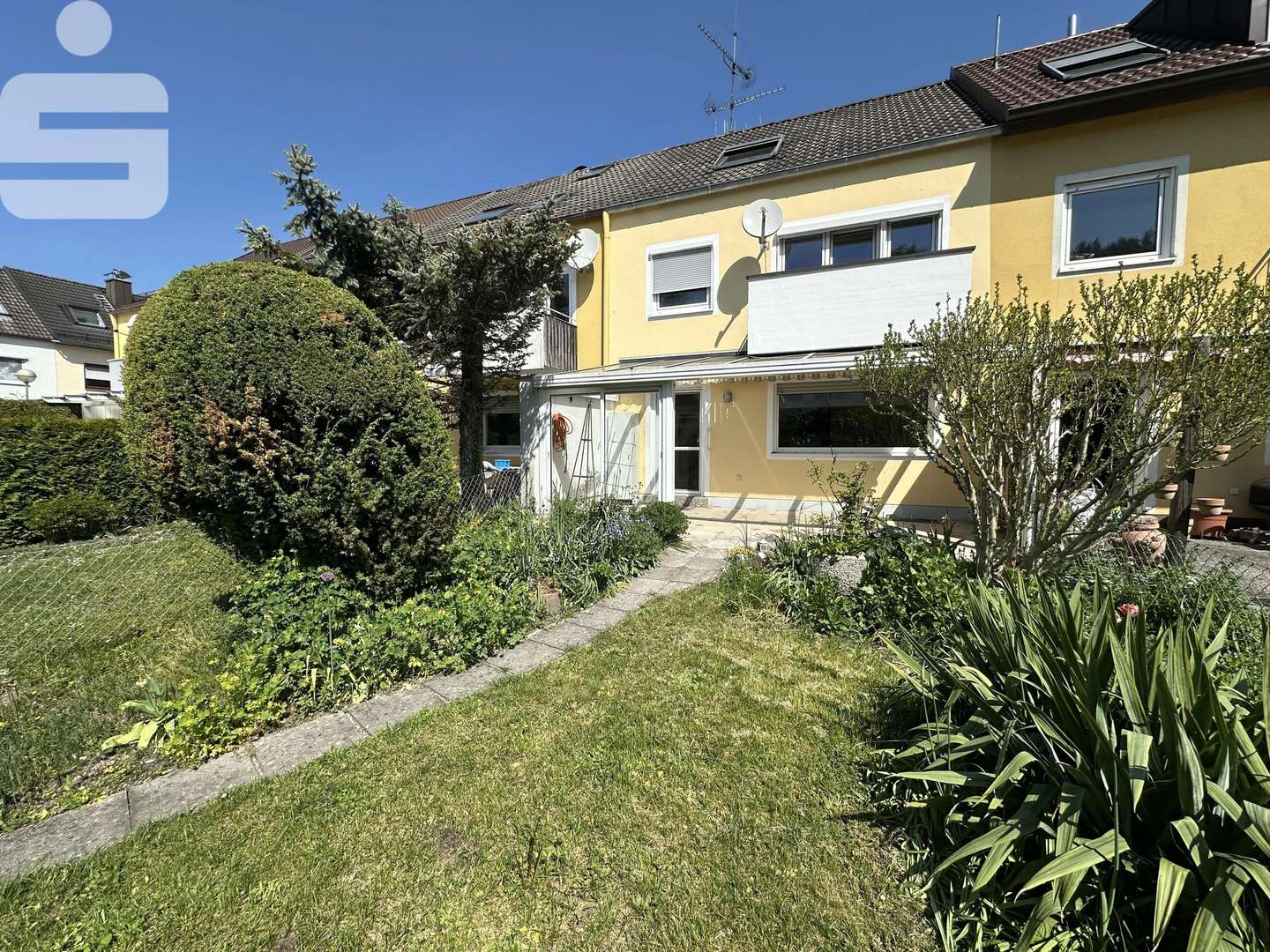 Gartenansicht Gartenansicht - Reihenmittelhaus in 82194 Gröbenzell mit 121m² kaufen