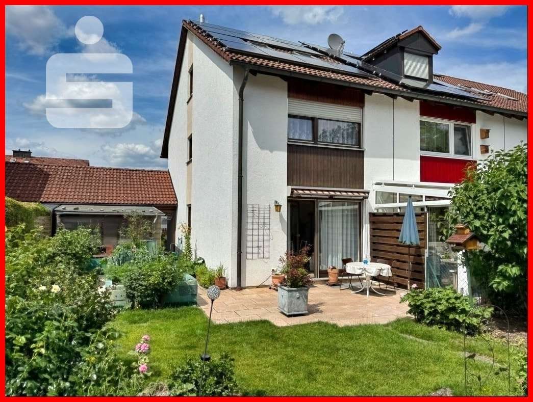 Ansicht aus dem Garten - Reiheneckhaus in 82275 Emmering mit 121m² kaufen