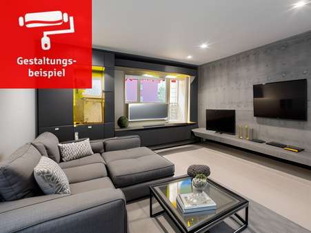Wohnzimmer Wohnzimmer - Etagenwohnung in 82140 Olching mit 59m² kaufen
