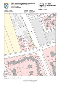 Lageplan Lageplan - Grundstück in 82110 Germering mit 1299m² kaufen