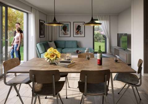 Beispiel Essbereich Beispiel Essbereich - Doppelhaushälfte in 82256 Fürstenfeldbruck mit 132m² kaufen