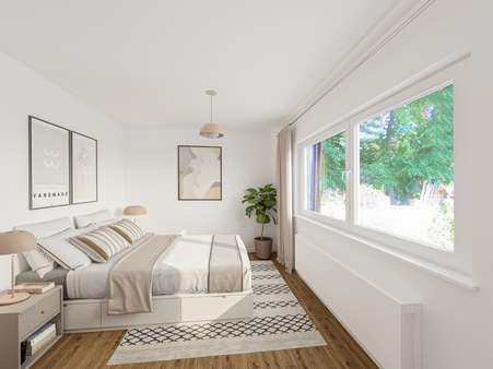 Renovierungsbeispiel Schlafzimmer - Bungalow in 82178 Puchheim mit 94m² kaufen