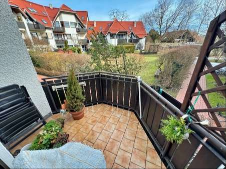 Blick vom Balkon - Etagenwohnung in 82256 Fürstenfeldbruck mit 43m² kaufen