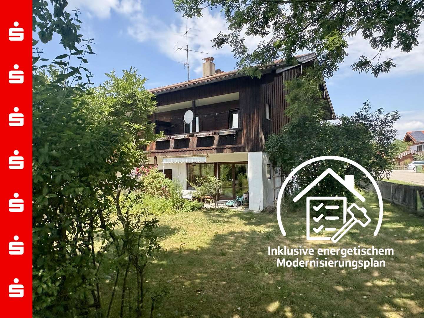 Gartenseite Gartenseite - Doppelhaushälfte in 83661 Lenggries mit 122m² kaufen