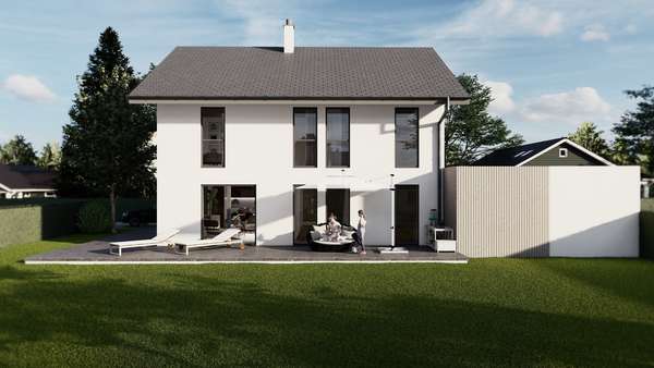 44291861-Außenansicht-Illustration - Einfamilienhaus in 82538 Geretsried mit 149m² kaufen